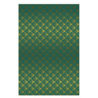 Grace Chapel Wrapping Paper | Art Deco Pattern Green