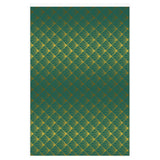 Grace Chapel Wrapping Paper | Art Deco Pattern Green