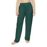 Christmas 2026 - Women's Green Print Pajama / Lounge Pants