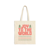 Grace Chapel Christms Cotton Canvas Tote Bag | Joy to the World