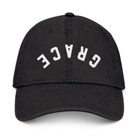 ‘GRACE’ Embroidered Denim Hat