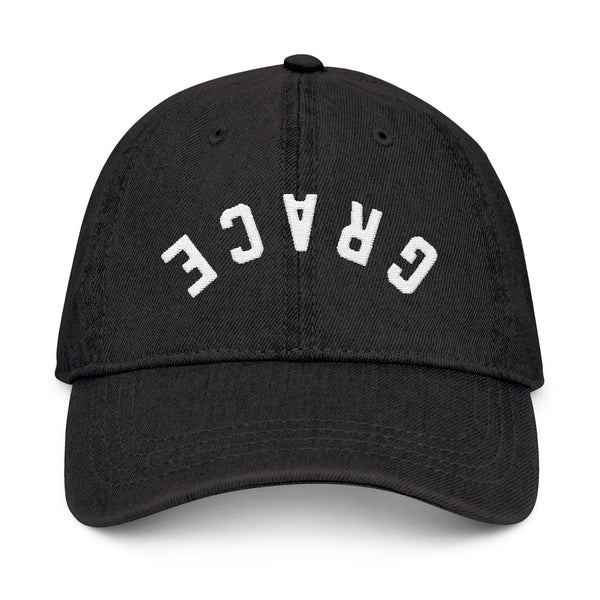 ‘GRACE’ Embroidered Denim Hat