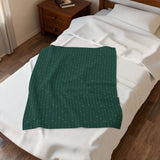 Christmas 2026 - Forest Green Velveteen Plush Blanket