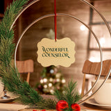 Wonderful Counselor Aluminum Christmas Ornament