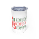 11oz Vacuum Insulated Tumbler Joy to the World Ugly Sweater Theme