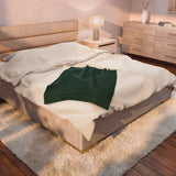 Christmas 2026 - Forest Green Velveteen Plush Blanket