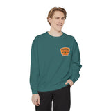 Parking Permit Graphic Sweatshirt — Vintage Parking Lot Badge Crewneck