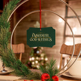 Emmanuel God with us Aluminum Christmas Ornament