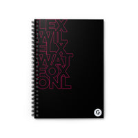 Grace Chapel Spiral Notebook | Campus Codes Black and Pink