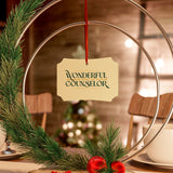 Wonderful Counselor Aluminum Christmas Ornament