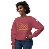 Christmas 2026 - Minimalist Geometric Crown Sweatshirt