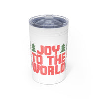 11oz Vacuum Insulated Tumbler Joy to the World Ugly Sweater Theme