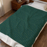 Christmas 2026 - Forest Green Velveteen Plush Blanket