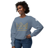 Christmas 2026 - Minimalist Geometric Crown Sweatshirt