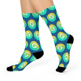Grace Chapel Logo Pattern Cushioned Crew Socks