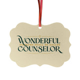 Wonderful Counselor Aluminum Christmas Ornament