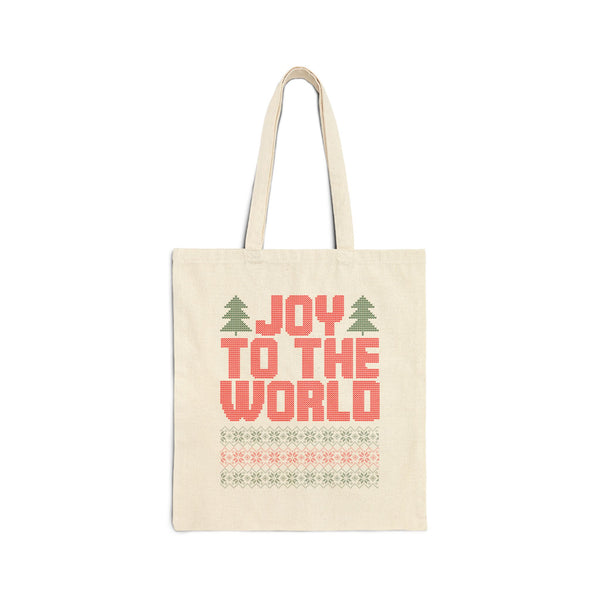 Grace Chapel Christms Cotton Canvas Tote Bag | Joy to the World