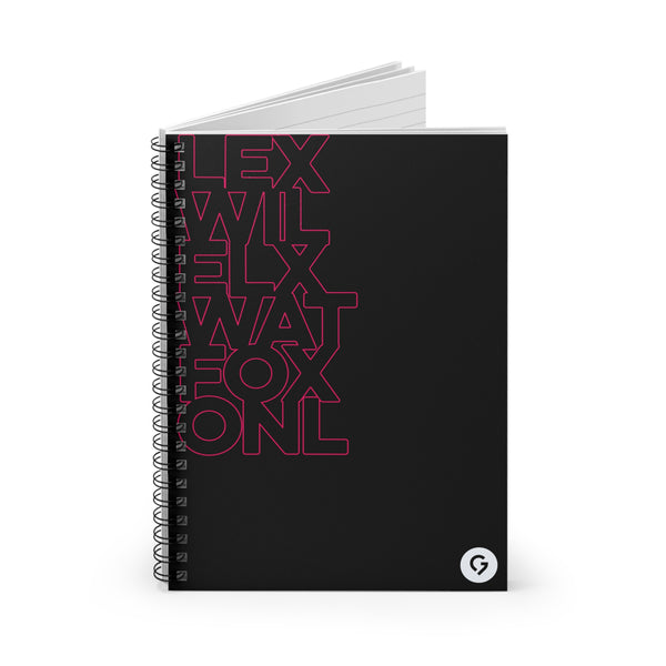 Grace Chapel Spiral Notebook | Campus Codes Black and Pink