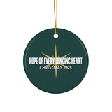 “Hope of Every Longing Heart” - Ceramic Christmas Ornament 2025