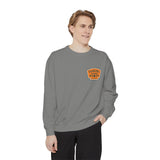 Parking Permit Graphic Sweatshirt — Vintage Parking Lot Badge Crewneck