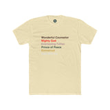Christmas 2026 - Wonderful Counselor Mighty God Everlasting Father Prince of Peace Christian T-Shirt