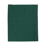 Christmas 2026 - Forest Green Velveteen Plush Blanket