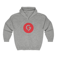 Grace Chapel Full Zip Hooded Sweatshirt | Red Logo