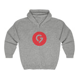 Grace Chapel Full Zip Hooded Sweatshirt | Red Logo