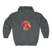 Grace Chapel Full Zip Hooded Sweatshirt | Red Fun Logo