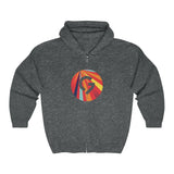 Grace Chapel Full Zip Hooded Sweatshirt | Red Fun Logo