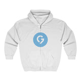 Grace Chapel Full Zip Hooded Sweatshirt | Blue Logo
