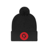 Grace Chapel Pom Pom Beanie | Red Logo