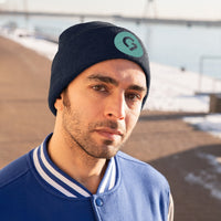 Grace Chapel Knit Beanie | Pearl Aqua Logo