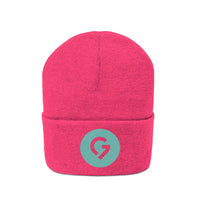 Grace Chapel Knit Beanie | Pearl Aqua Logo