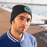 Grace Chapel Knit Beanie | Pearl Aqua Logo