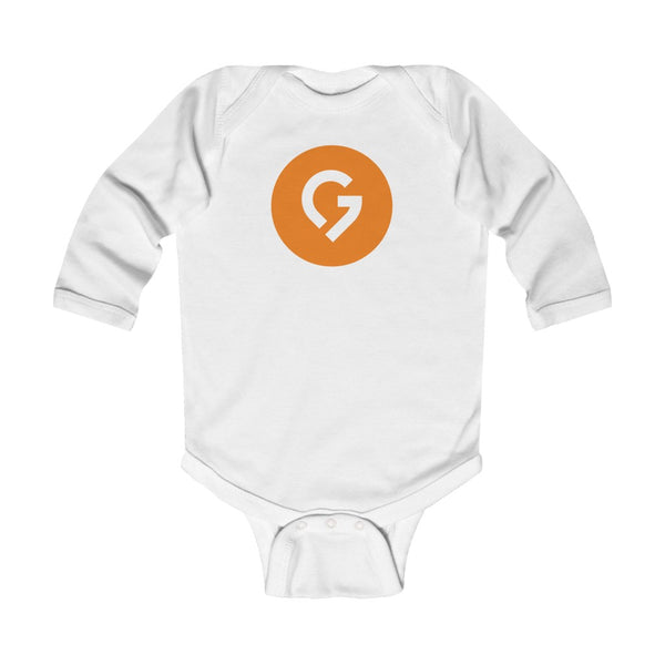 Grace Chapel Infant Long Sleeve Bodysuit | Orange Logo