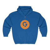 Grace Chapel Full Zip Hooded Sweatshirt | Orange Logo