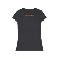 Grace Chapel Women's Short Sleeve V-Neck Tee | Orange Logo