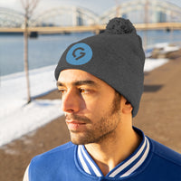 Grace Chapel Pom Pom Beanie | Blue Logo