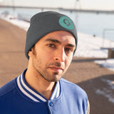 Grace Chapel Knit Beanie | Pearl Aqua Logo