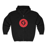 Grace Chapel Full Zip Hooded Sweatshirt | Red Logo