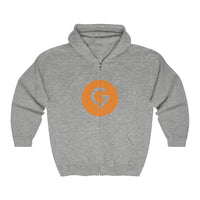 Grace Chapel Full Zip Hooded Sweatshirt | Orange Logo