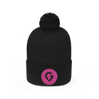 Grace Chapel Pom Pom Beanie | Pink Logo