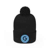 Grace Chapel Pom Pom Beanie | Blue Logo