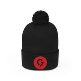 Grace Chapel Pom Pom Beanie | Red Logo