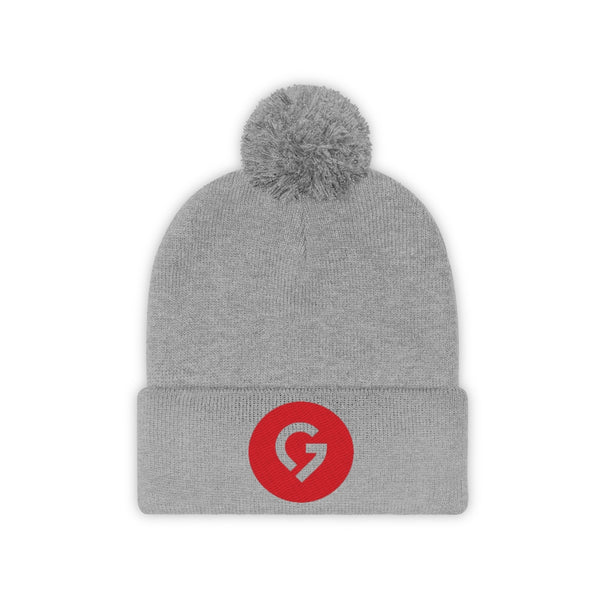 Grace Chapel Pom Pom Beanie | Red Logo