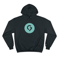 Grace Chapel Champion Hoodie | Pearl Aqua Logo