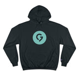 Grace Chapel Champion Hoodie | Pearl Aqua Logo