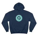 Grace Chapel Champion Hoodie | Pearl Aqua Logo