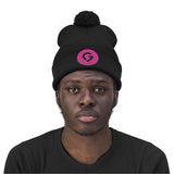 Grace Chapel Pom Pom Beanie | Pink Logo